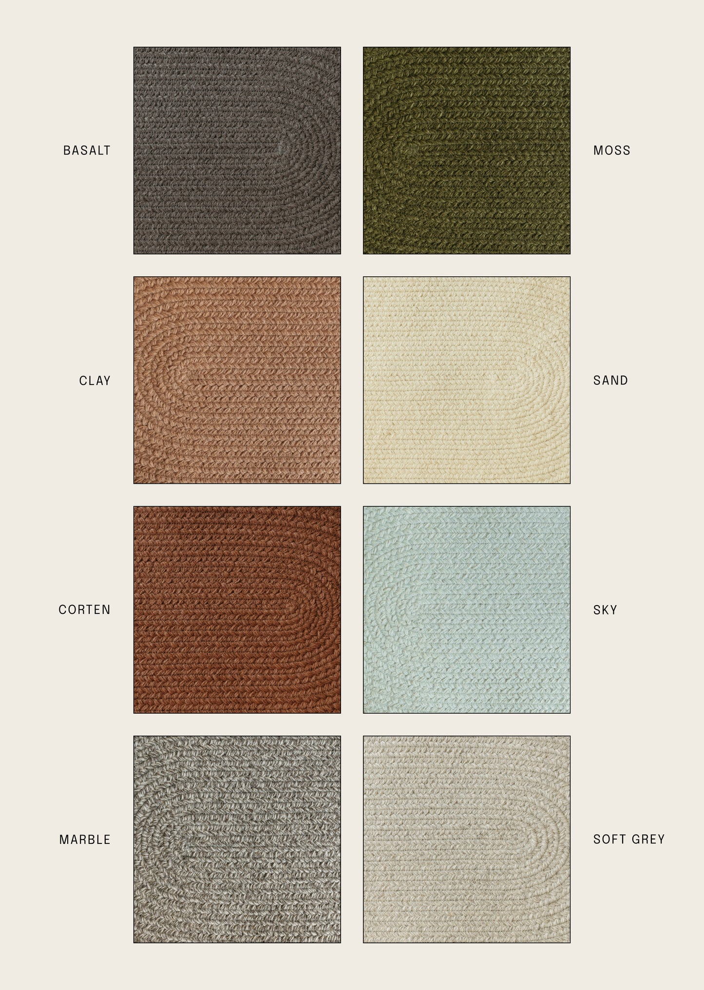 Oval Runner Sample Sale! / Basalt 3' x 9'
