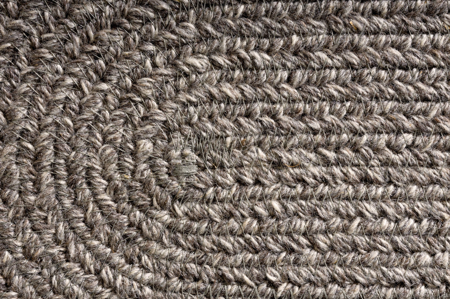 dark grey natural braided wool rug