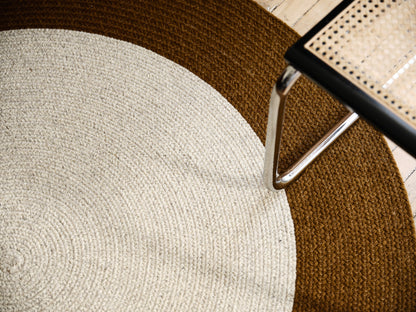 Circle Rug Sample Sale! / Golden Bronze Border 8'